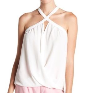 White halter top NEW naked zebra